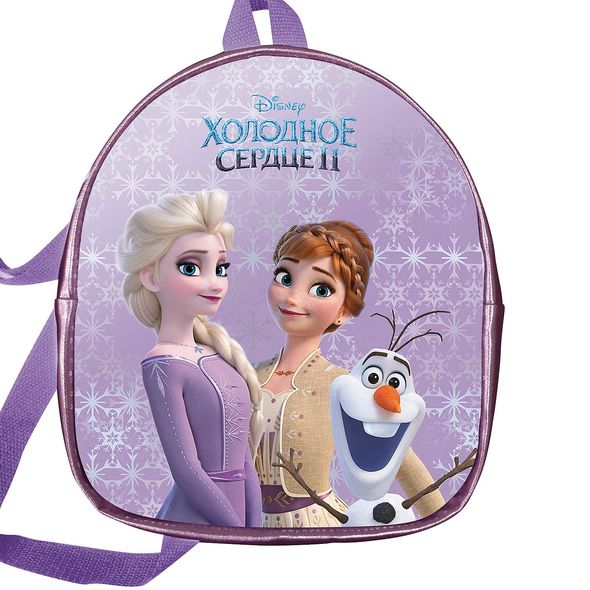 Рюкзак Hatber -Холодное сердце- 27х23х8,5см Экокожа с пайетками 1 отделение ( DISNEY) , 